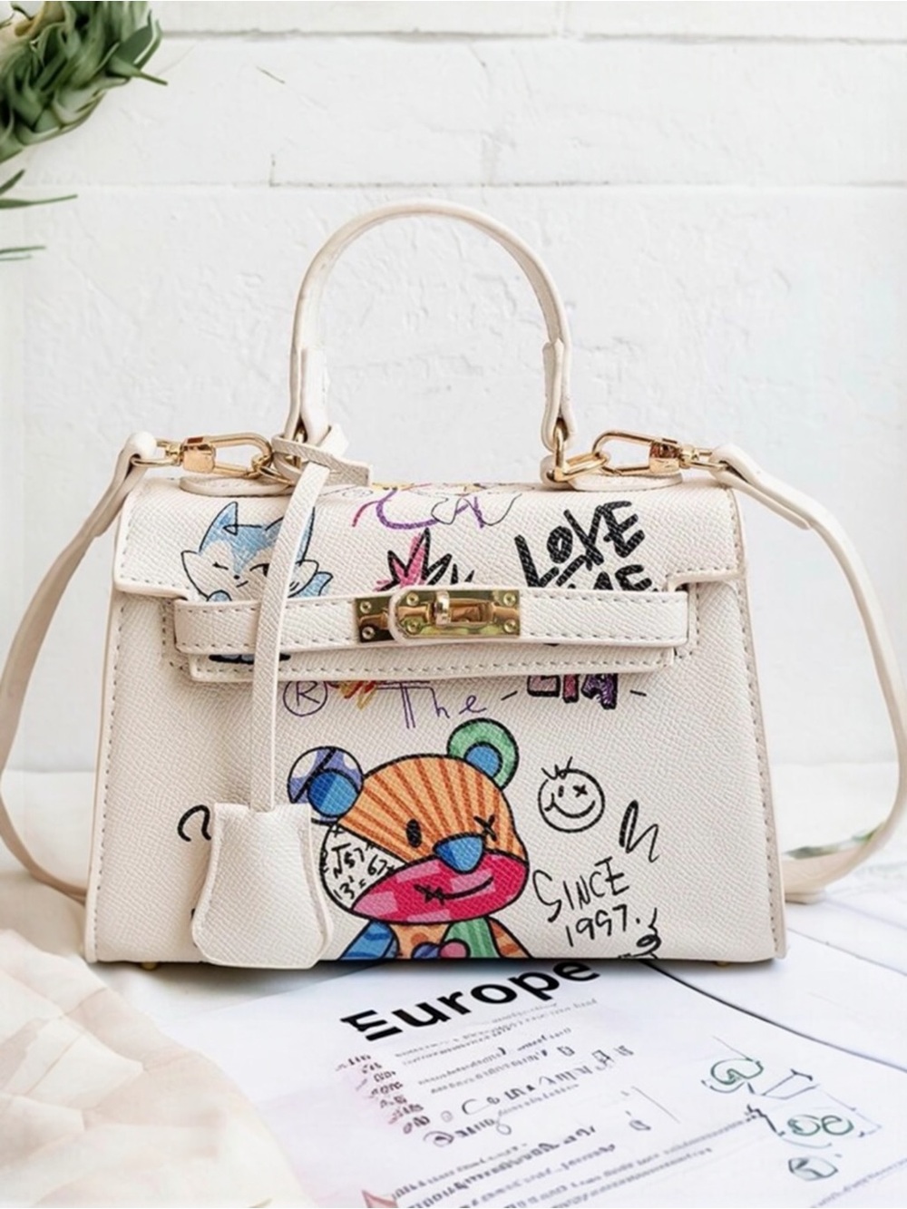 CHARLES‎ & KEITH Woman's  bag Crossbody Beige small